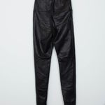 Wilfred Aritzia Free Womens Daria Faux Leather High Waist Leggings Size M Edgy Photo 7