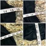 None Black Midi Dress Dark Coquette Cottegecore Goth Swiss Dot M Beach Coastal Boho Photo 5