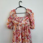 Abercrombie & Fitch  Small Floral Emerson Poplin Puff Sleeve Mini Dress Cotton Photo 1