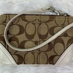 Coach  Brown Signature Canvas Wristlet Photo 1