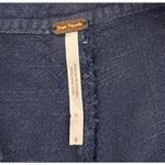 Free People Navy Nautical Blue Linen Wide Leg Casual Work Ready Pants Women's 8 Photo 5