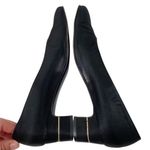 Salvatore Ferragamo Vintage Black Heel Size 8.5 AAA Narrow Material Rhinestone Photo 5