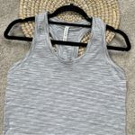 Athleta Women’s Momentum Tank Top Sleeveless Spacedye in Galactic Grey Size M Photo 2