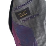 Ted Baker Women's Endurance Plaid Gray Blazer Jacket Size Medium Photo 4