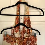 Farm Rio  x Anthropologie Cutout Floral Maxi Dress in Neutral Motif Size L Photo 7