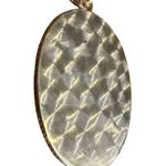 Tahara 925 Sterling Silver Pendant with Stormy Night Feldspar Gemstone RARE Gray Photo 1