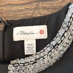 3.1 Phillip Lim x Target Beaded Sheath Dress Black Size Medium M Designer Collab Photo 4
