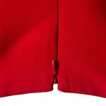 Style Solid Red Wide Leg Flat Front Trouser Dress Pants Size 8 Photo 2