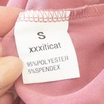 Y2K Womens Slip Dress Size S Pink Satin Cowl Neck Midi Coquette Minimalist Party Photo 7