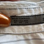 ZARA  | Pinstriped Poplin Button Down Shirt Sz XS Photo 14