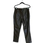 BCBGeneration NWT Faux Vegan Leather Straight Leg Pants Olive Green Photo 6