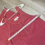 The Great Dress slim henley tank midi womens Red (medium) minimalist casual Photo 2