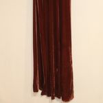 Revelry Terracotta Velvet Maxi Halter Dress Sz XS Tan Photo 3