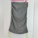 Miaou Sport Gwen Midi Skirt Mesh Drawstring XS Gray Sporty Chic Streetwear Photo 5