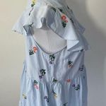 Gal Meets Glam Blue Embroidered Mini Dress Photo 2