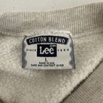 Lee Vintage 90s Winter Scene Sweatshirt Pullover Outdoors Nature Gray WomenLarge Photo 5