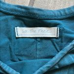 We The Free  Blue Asymmetrical Long Sleeve Bodysuit Photo 1