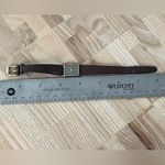 Seiko Vintage Ladies Watch Rare Striped Gray Dial Two-Tone Case Leather Strap Photo 12