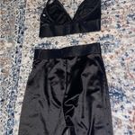 Women 2pc top & bottom blk sheer set. Size XS Black Photo 8