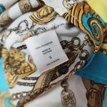 Ny&co NY& Turquoise Baroque ¾ Sleeve Button Down Size Small Photo 5