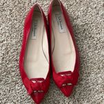 LK Bennett L.K. Bennett London  Red Patent Leather Flat Shoes Size 36.5 Ballet Flat Photo 1