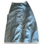 90s Vintage Bobbie Brooks Womens Sz L Denim 100% Cotton Long Button Midi Skirt Blue Size L Photo 1