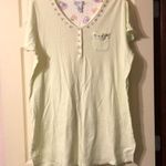 Erika Taylor Short Sleeve Green Floral Nightgown 1X Photo 0