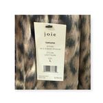 Joie new  𒀭 aso TV Tariana Long Sleeve Silk Leopard Print Top 𒀭 Light Taupe 𒀭 L Photo 8