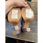 Vero Cuoio Vero Curio Lavender Perforated Peep Toe Heeled Bootie Size 37 US 6.5 Photo 7