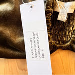 RONNY KOBO X‎ REVOLVE NWT Freya Keyhole Bra Top Capulet Olive Green Size Small Photo 4