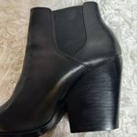 BP Lex Bootie Block Heels In Black Leather Size 9 Women Photo 3