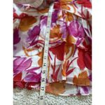 Milly  Mira Paper Peony Print Mini Skirt in Happy Orange Multi Size 6 Photo 11