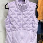 Calia Women’s Lavender Puffer Vest Size Large Lightweight Quilted. Size Large White Photo 0