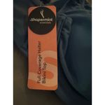 Brand New Shapermint Essentials Women's Large Green/Blue Halter Bikini Top Full Green Photo 5