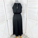 Apt. 9  High Low Halter Tie Neck Midi Maxi Dress Black Small Sleeveless Photo 3