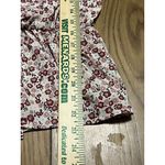 All in Favor All In Favor Floral V-Neck Ruffle Top Size Medium Photo 5