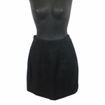 Jennifer Moore  black Linen mini skirt 8 Photo 3