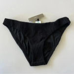 J.Crew Scrunchie hipster bikini bottom in Black Size Medium New with Tags! Photo 2