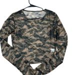 SheIn  Camouflage Mesh Crop Top Photo 0