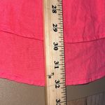 Ellen Tracy  size medium pullover hi low tunic hibiscus coral roll tab sleeves Photo 8