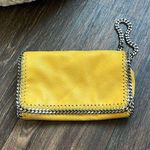 Stella McCartney ‘Falabella Shaggy Deer Faux Leather Chain Crossbody Bag Yellow Photo 0