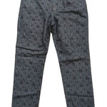NYDJ  Straight Plus 14 Ankle Floral Print Denim Jeans‎ Stretchy Slim Leg Photo 0