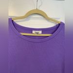 NWT On 34th Size 2X Purple Lilac Ribbed Stretch Crew Neck Short Sleeve Tee Shirt Photo 4