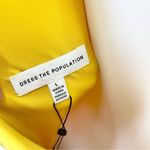 Dress the Population  Dress Women’s Size Large Mini Yellow Lola Crewneck Open Photo 6
