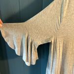 Zenana Outfitters  Heather Grey Flutter 3/4 Sleeve Blouse | Size XL Photo 1