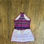 Catherines - Catherine’s One Piece Dress Swimsuit Skort Sz 18 W Chevron Print Padded $5 Photo 2