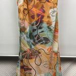 Caution to the Wind Multicolor Art To Wear Artsy Sleeveless Bodycon Dress Photo 4