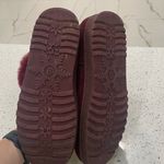 SO  Paulina Maroon faux fur winter pull on boots size 9 Photo 3