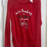 Motherhood holiday maternity top NWT - red burnout long sleeved lightweight tunic Photo 0