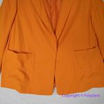 Eloquii Orange Long Sleeve Blazer With Pockets Plus Size 14 Photo 3